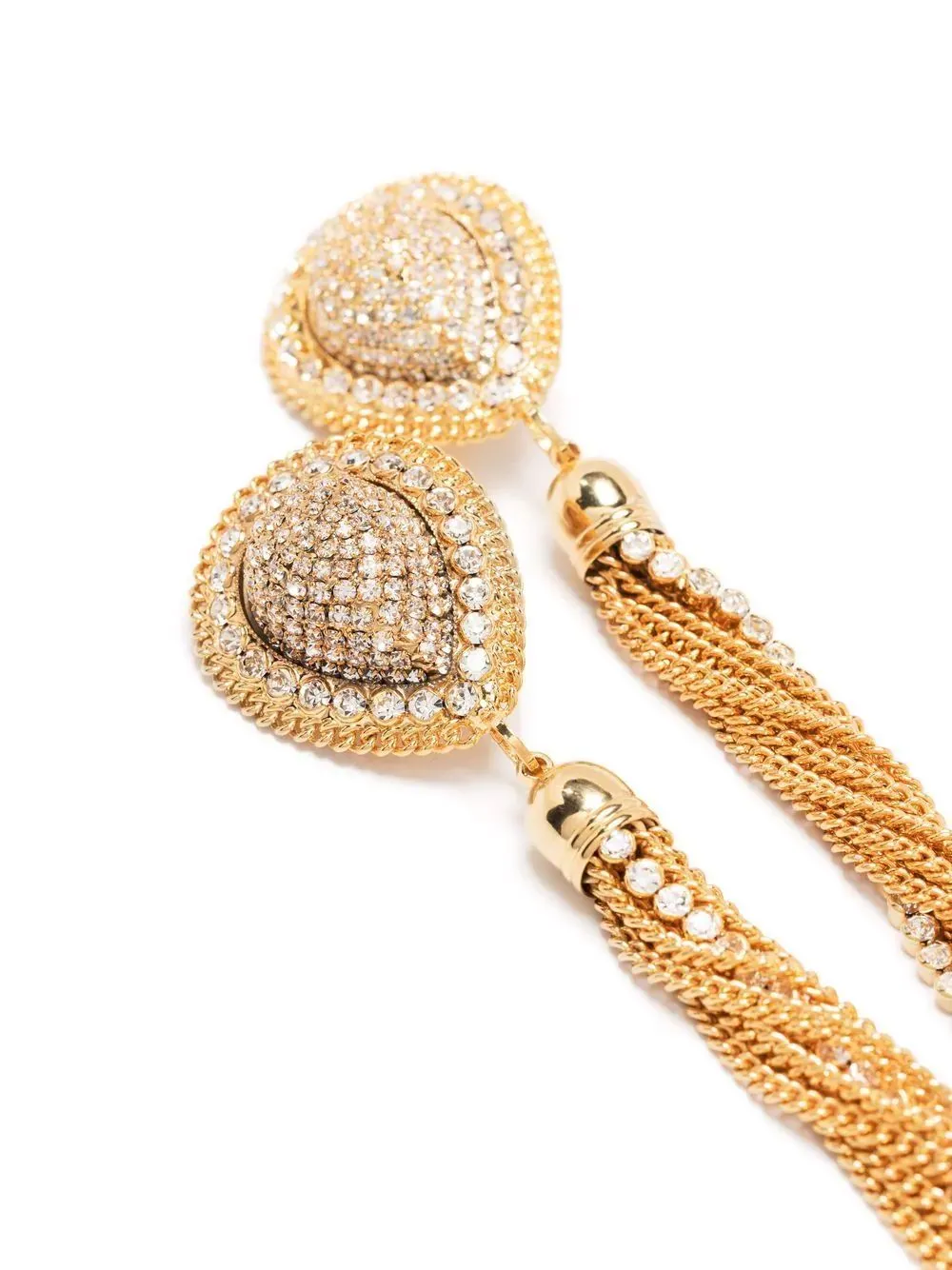 Alessandra Rich Crystal-Drop Detail Earrings
