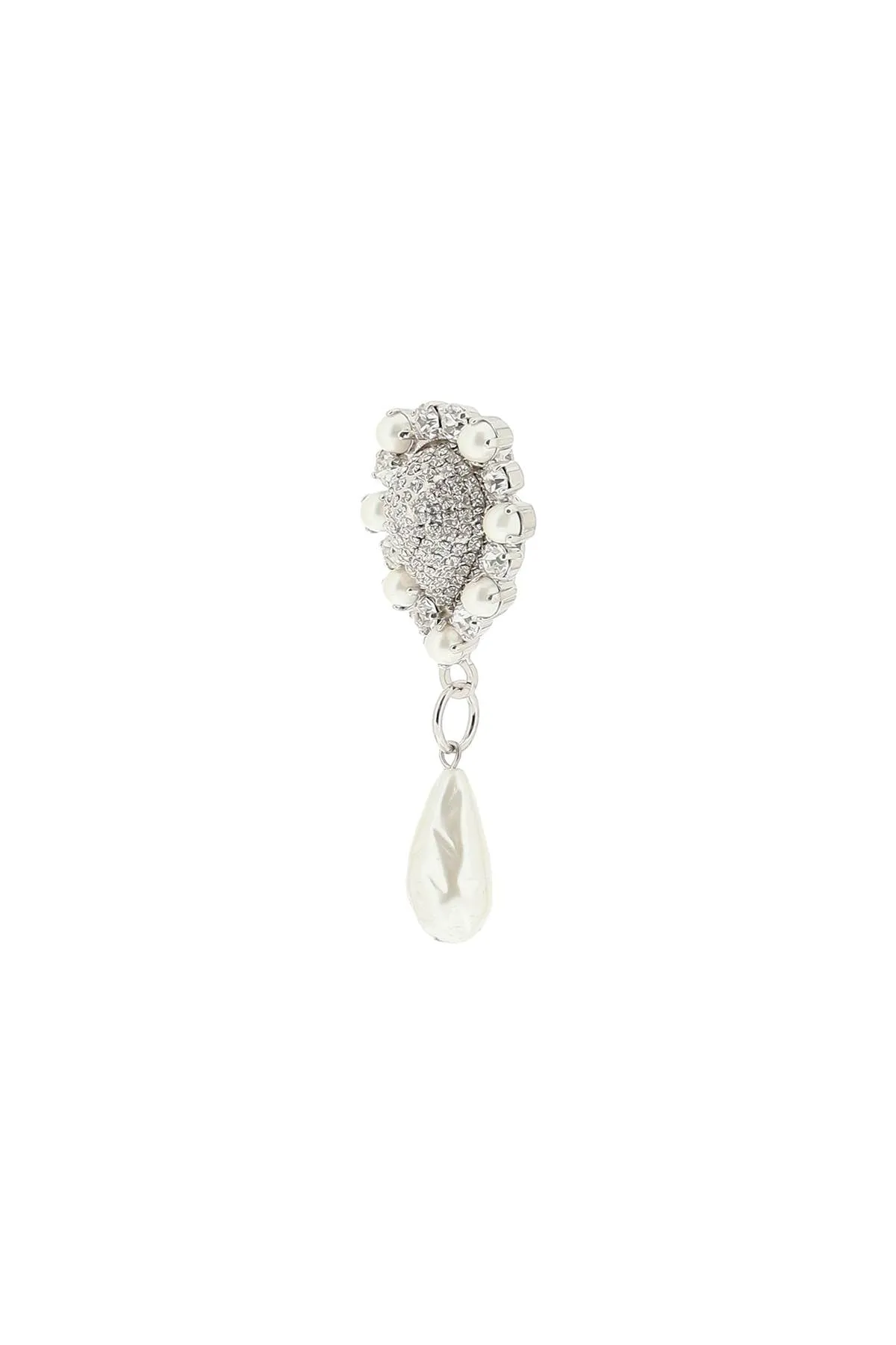 Alessandra Rich Pearl Embellished Earrings