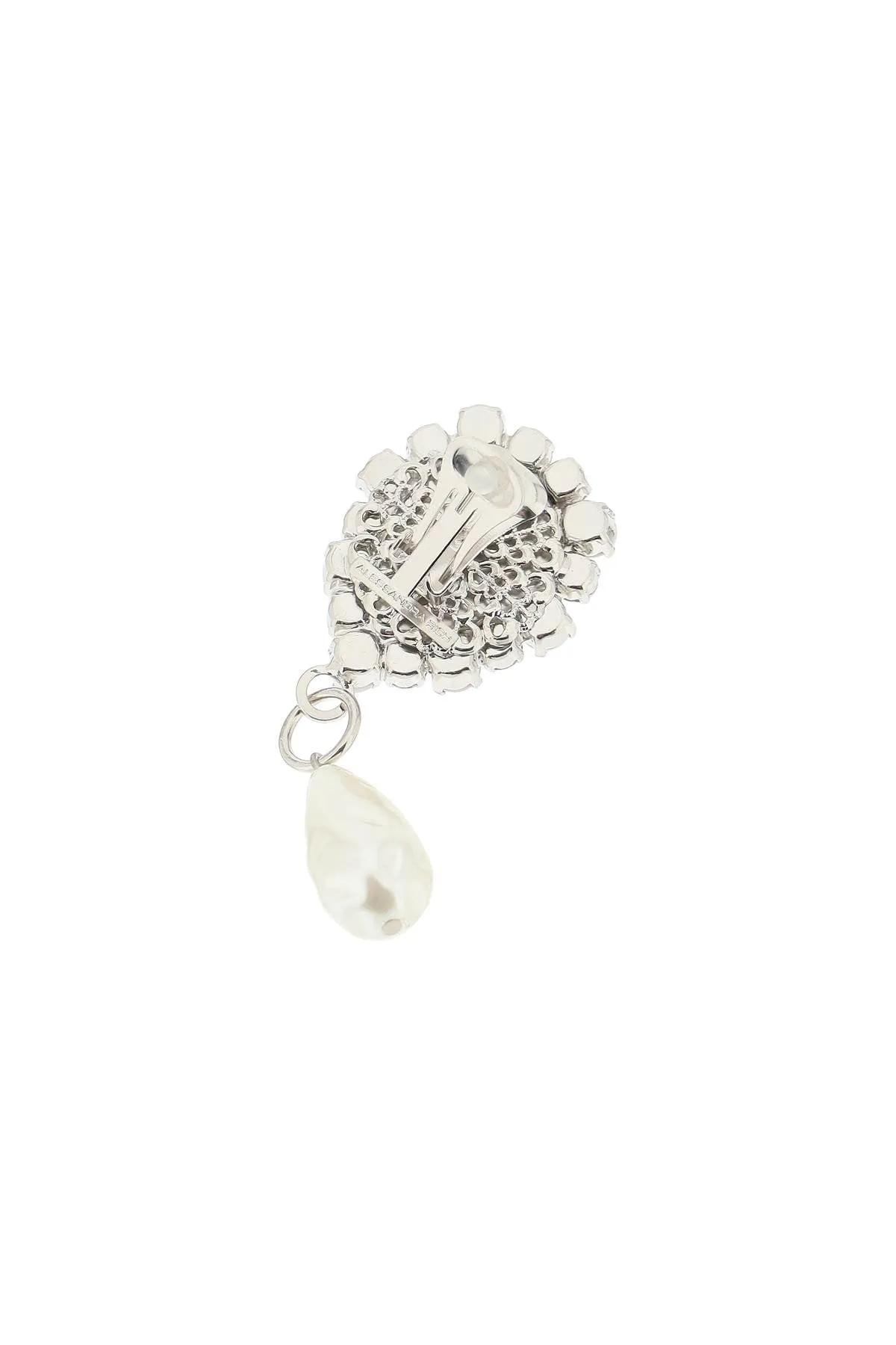 Alessandra Rich Pearl Embellished Earrings