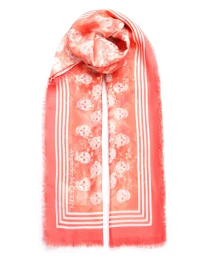 Alexander McQueen Biker Skull Scarf