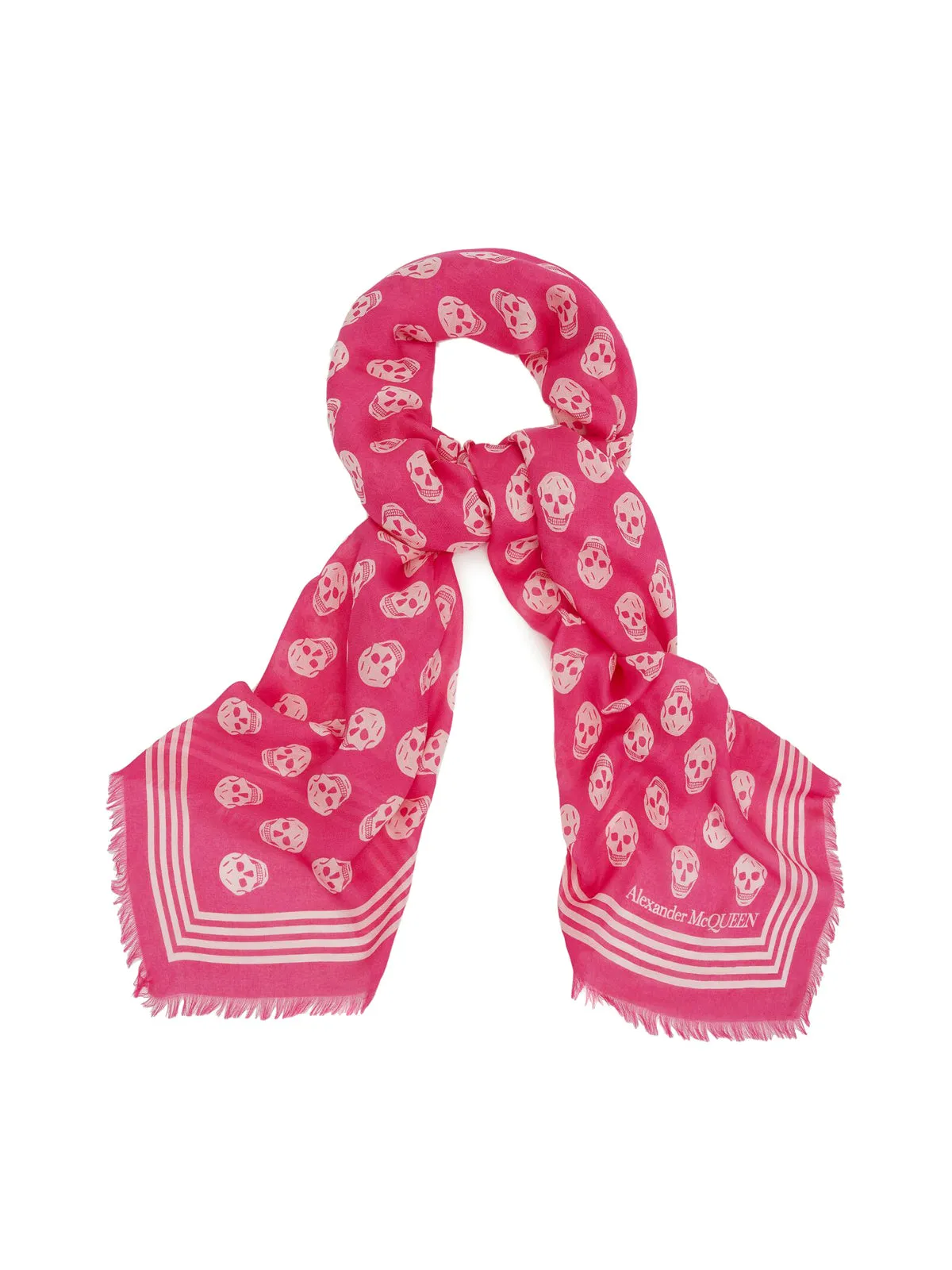 Alexander McQueen Biker Skull Scarf