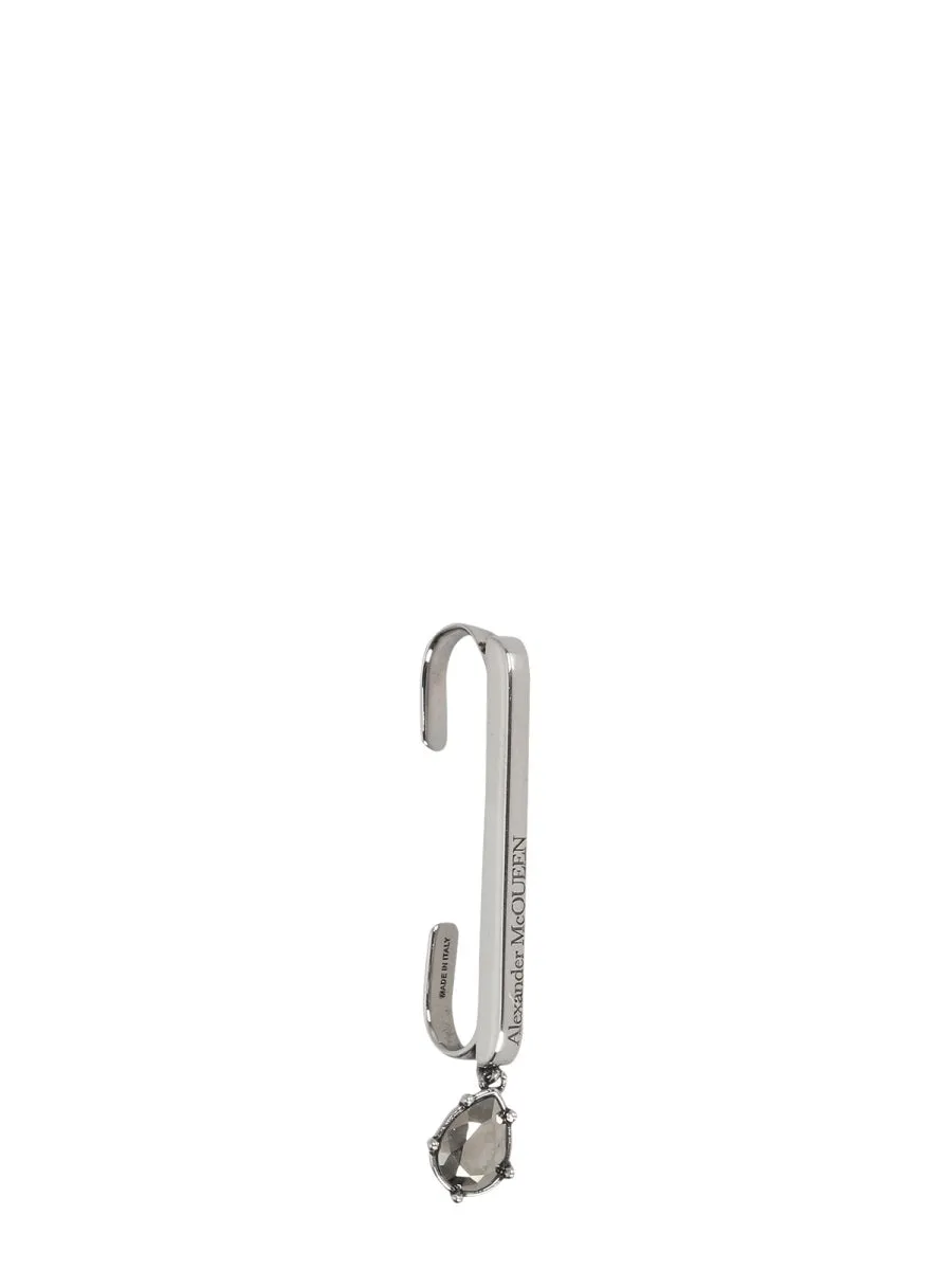 Alexander McQueen Crystal Embellished Cuff Earring
