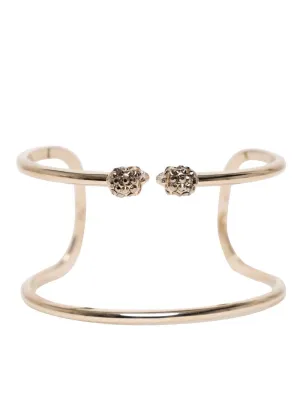 Alexander McQueen Double Skull Cuff Bracelet