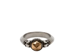 Alexander McQueen Double Skull Studded Ring