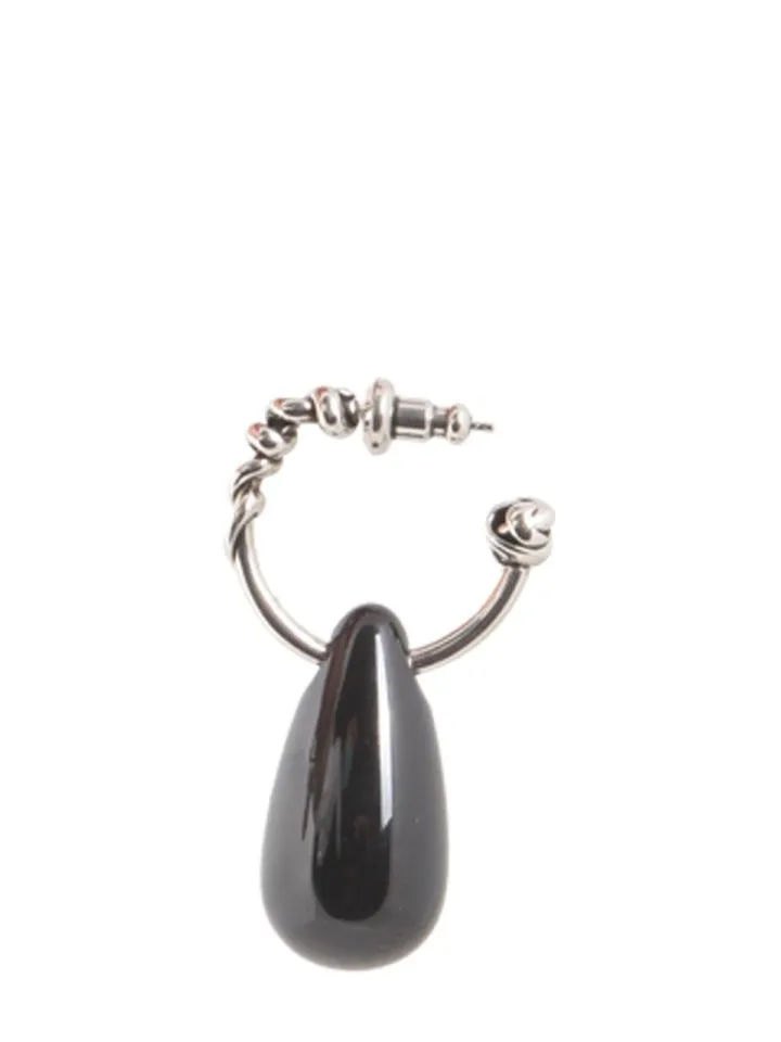 Alexander McQueen Drop-Shaped Twisted Single Earring