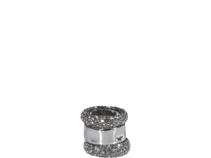 Alexander McQueen Embellished Double Band Ring