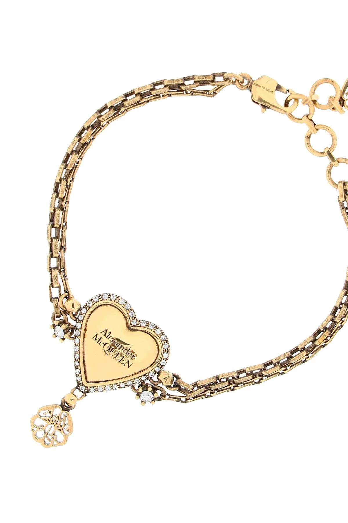 Alexander McQueen Logo Detailed Bracelet