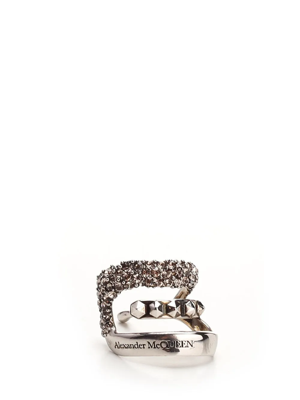 Alexander McQueen Logo Engraved Cuff Earring