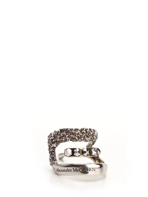 Alexander McQueen Logo Engraved Cuff Earring