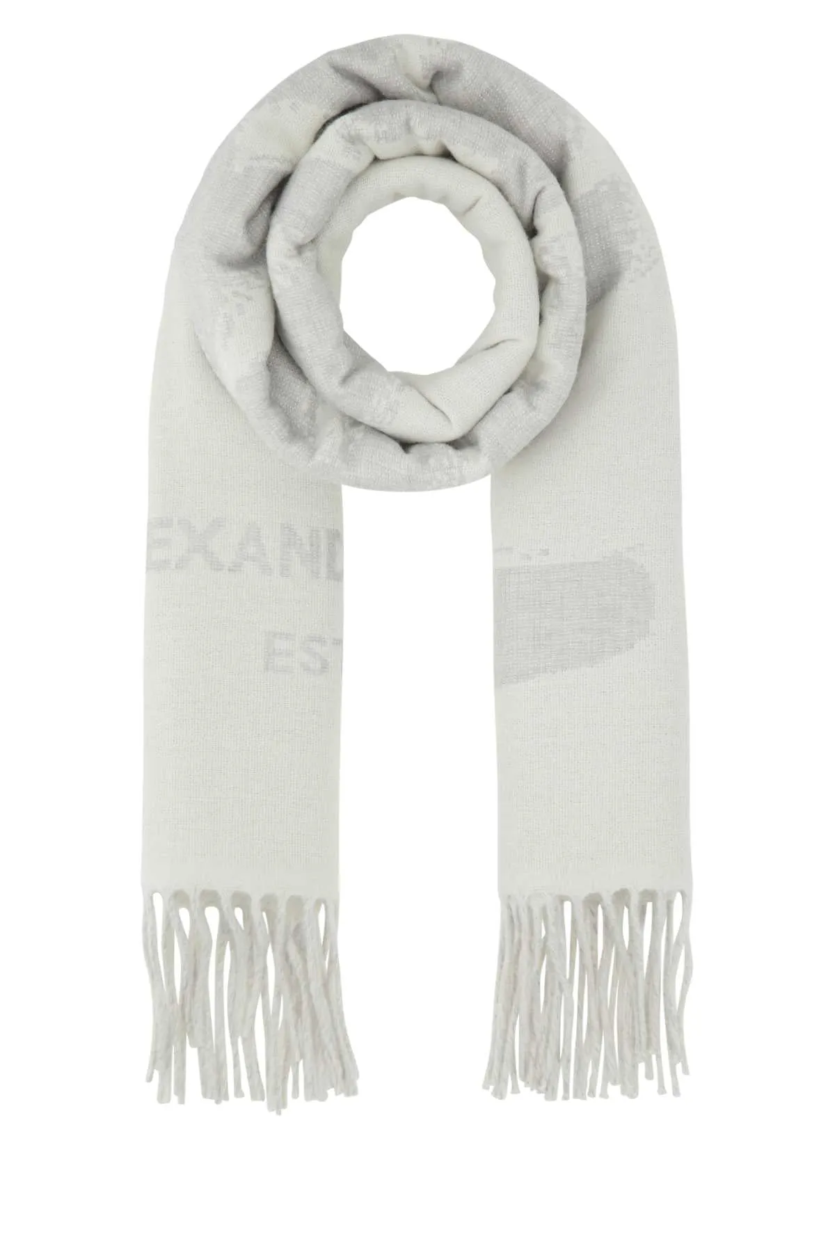 Alexander McQueen Logo Fringed Scarf