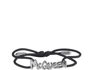 Alexander McQueen Logo Lettering Plaque Bracelet