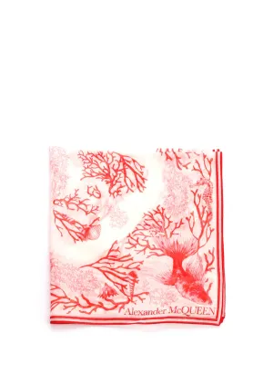 Alexander McQueen Logo Printed Scarf