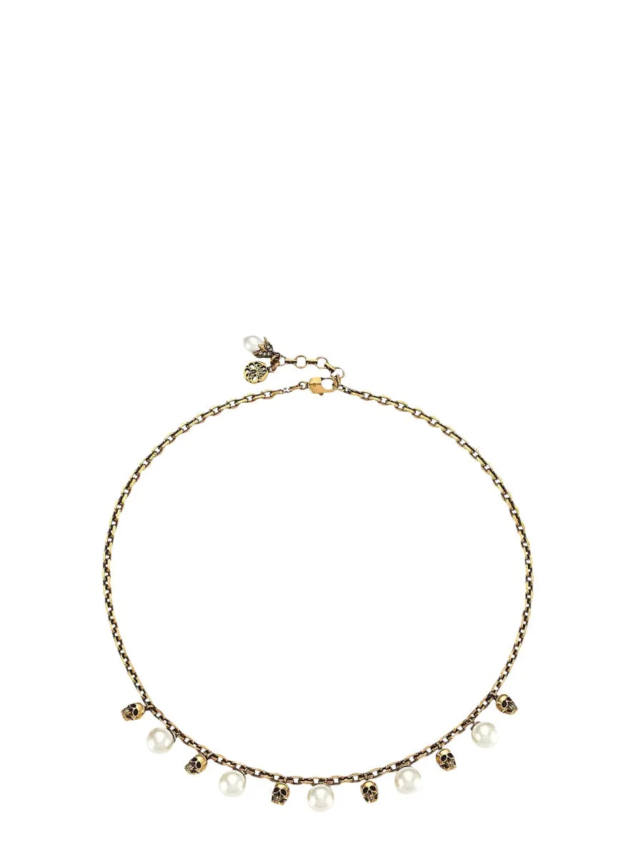 Alexander McQueen Pearl Embellished Necklace