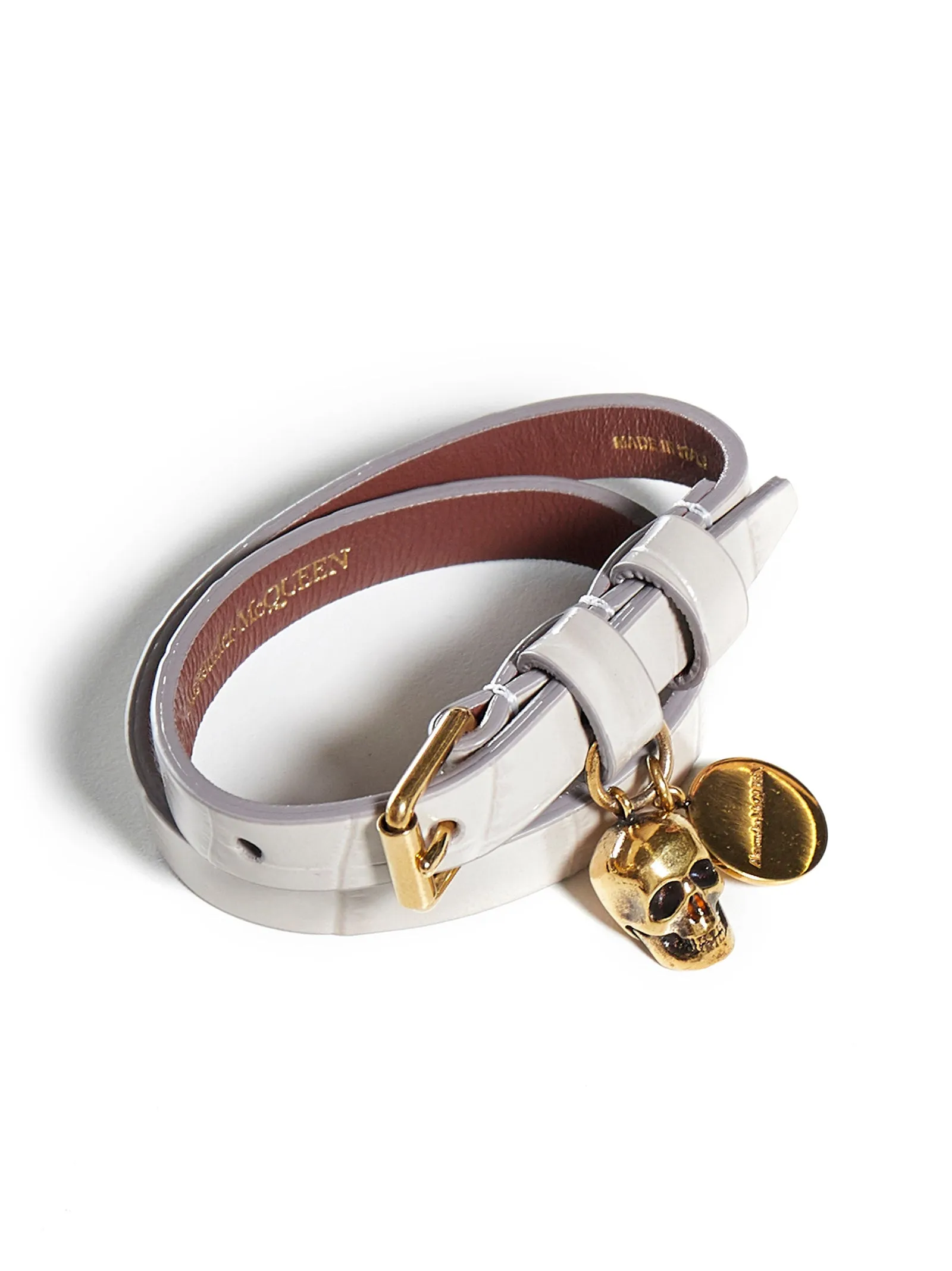 Alexander McQueen Skull Charm Wrap Bracelet