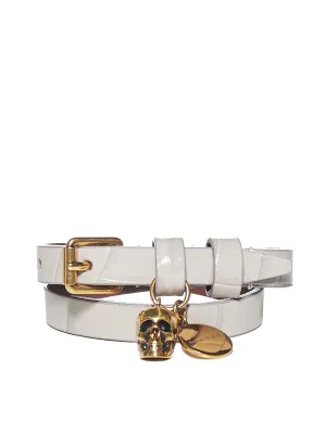 Alexander McQueen Skull Charm Wrap Bracelet