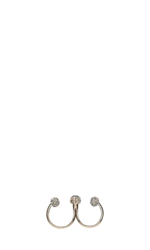 Alexander McQueen Skull Double Ring