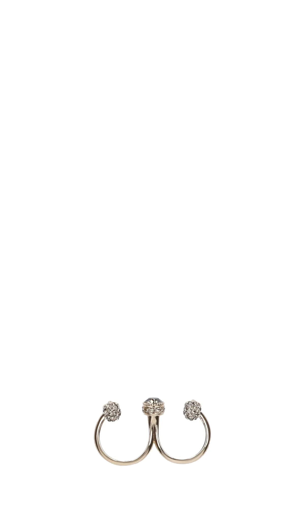 Alexander McQueen Skull Double Ring