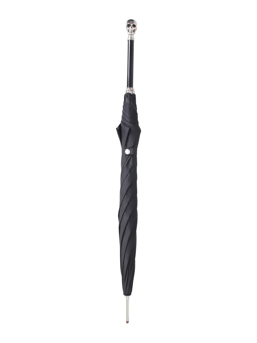 Alexander McQueen Skull Handle Embellished Umbrella