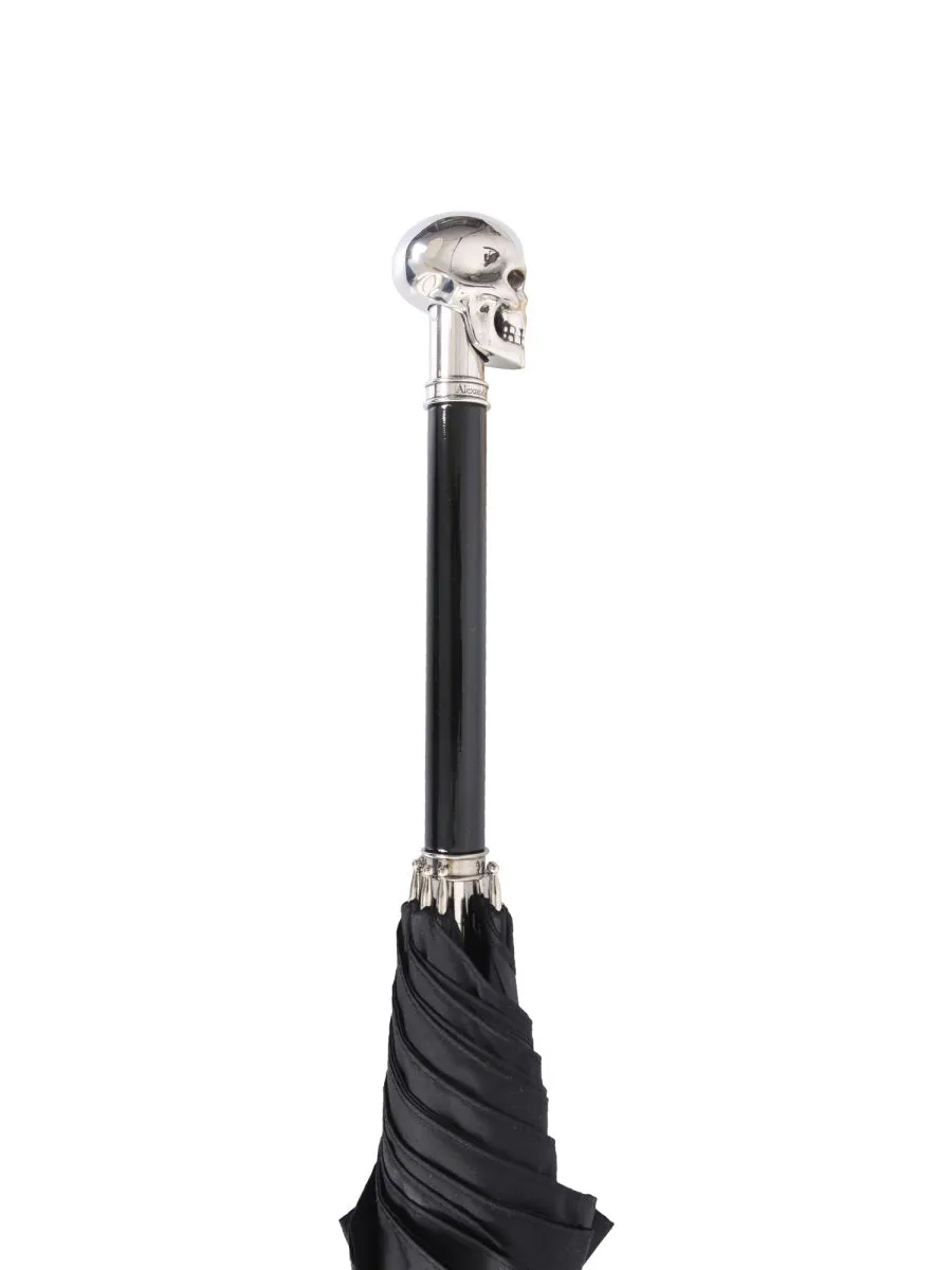 Alexander McQueen Skull Handle Embellished Umbrella