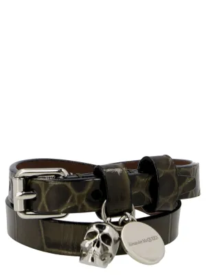 Alexander McQueen Skull Wrap Bracelet