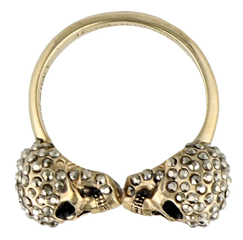 Alexander McQueen Twin Skull Ring