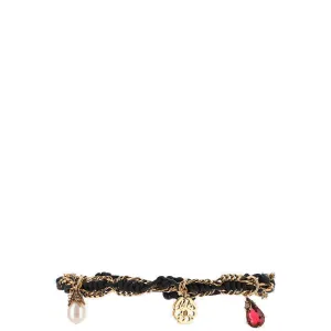 Alexander McQueen Woven Charm Bracelet