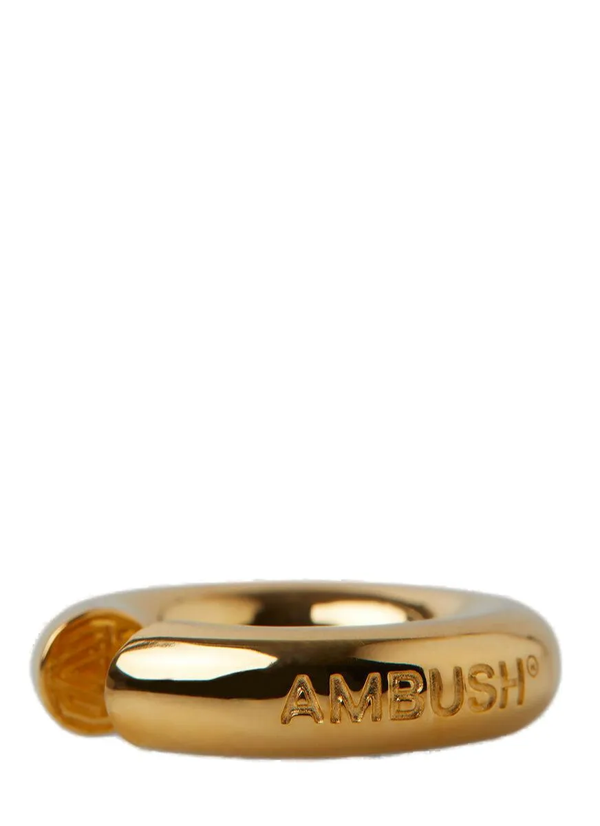 Ambush Logo Embossed Round Ear Cuff