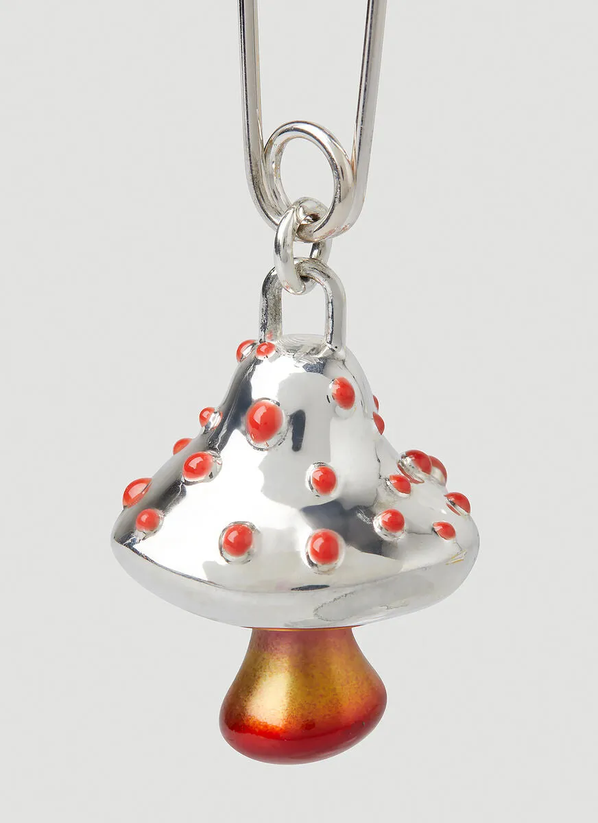 Ambush Mushroom Pendant Earring