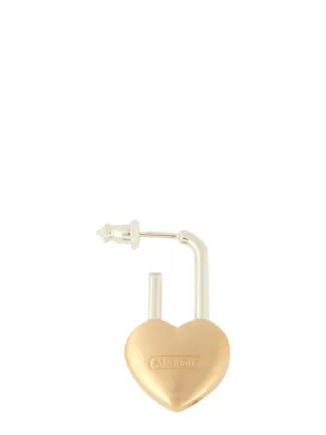 Ambush Padlock Heart Single Earring