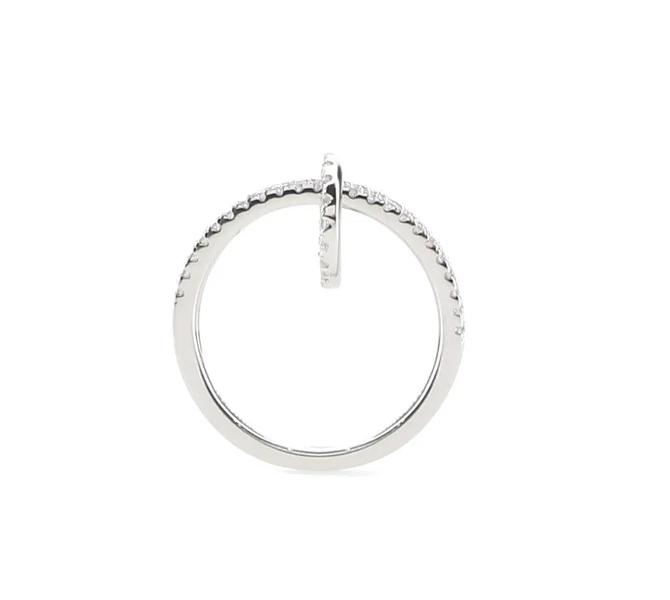 APM Monaco Double Ring Embellished Ring
