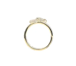 APM Monaco Embellished Triple Hoop Ring