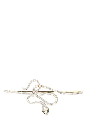 APM Monaco Snake Detailed Embellished Bracelet