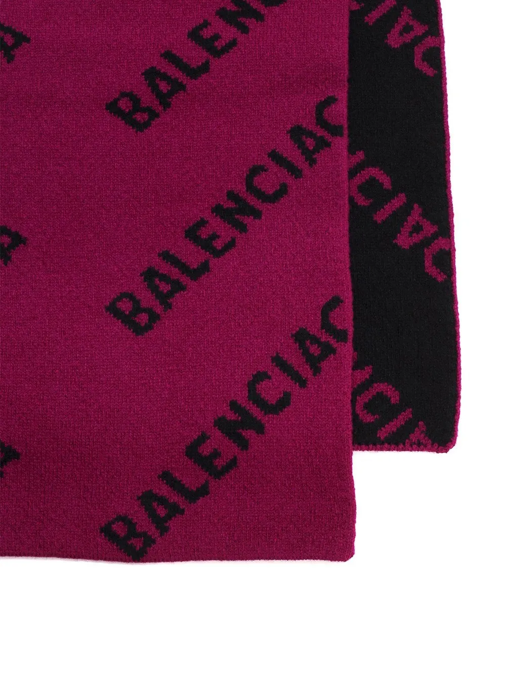 Balenciaga Allover Logo Knit Scarf