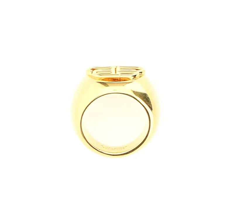 Balenciaga BB logo Signet Ring