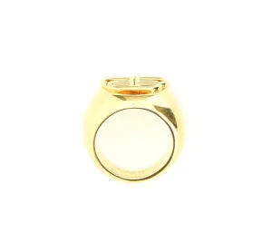 Balenciaga BB logo Signet Ring