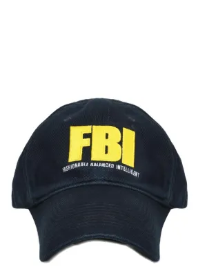 Balenciaga FBI Embroidered Baseball Cap