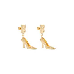 Balenciaga Logo Pendent Earrings