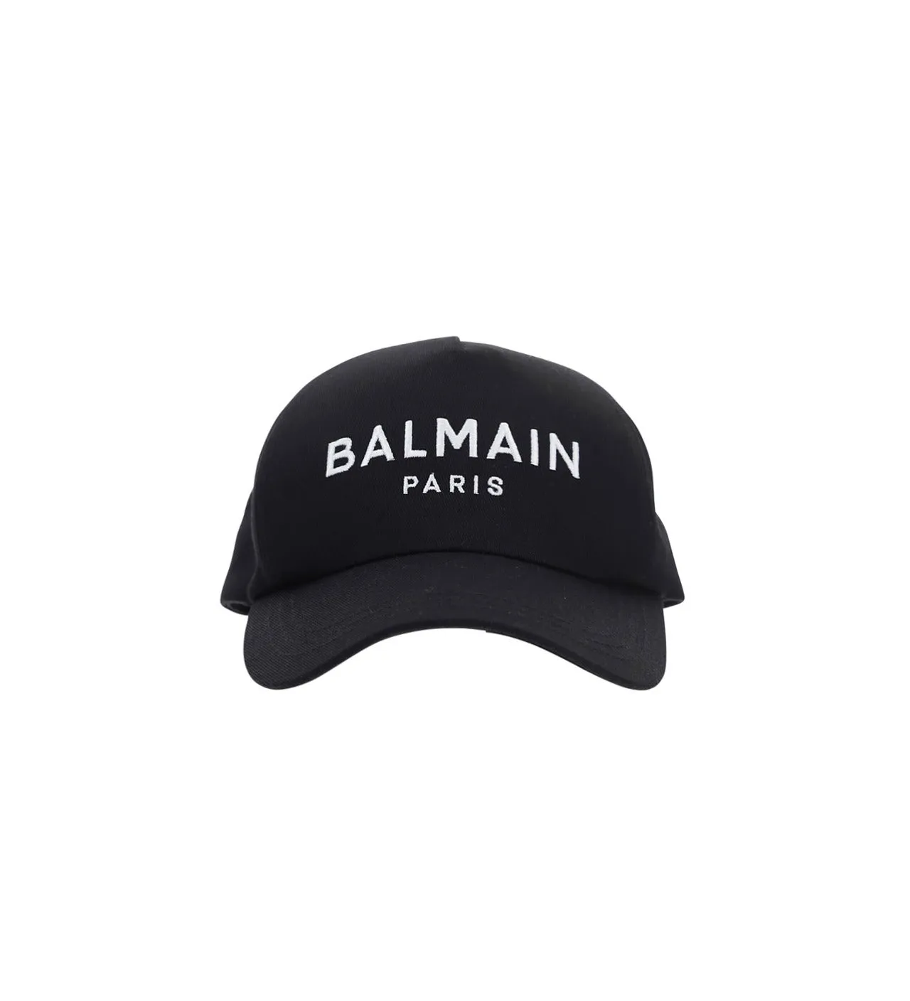 Balmain Curved Peak Logo Embroidered Baseball Cap