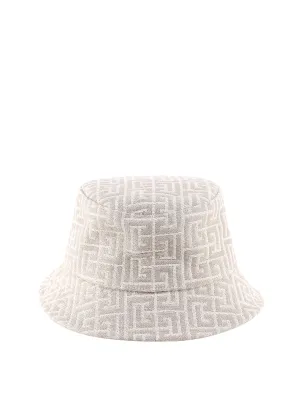 Balmain Monogram Pattern Bucket Hat