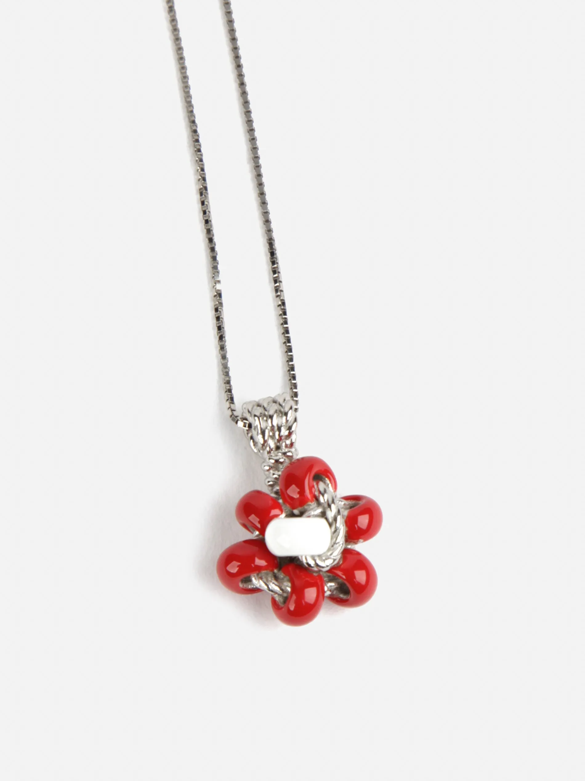 Bottega Veneta Bead Embellished Pendant Necklace