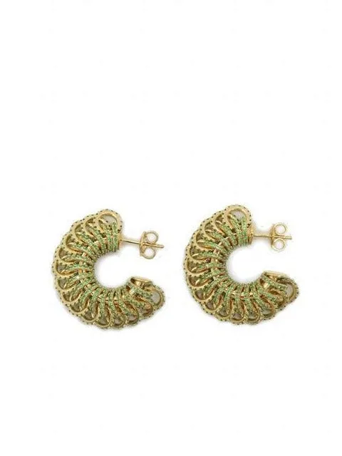 Bottega Veneta Intertwined Ring Earrings