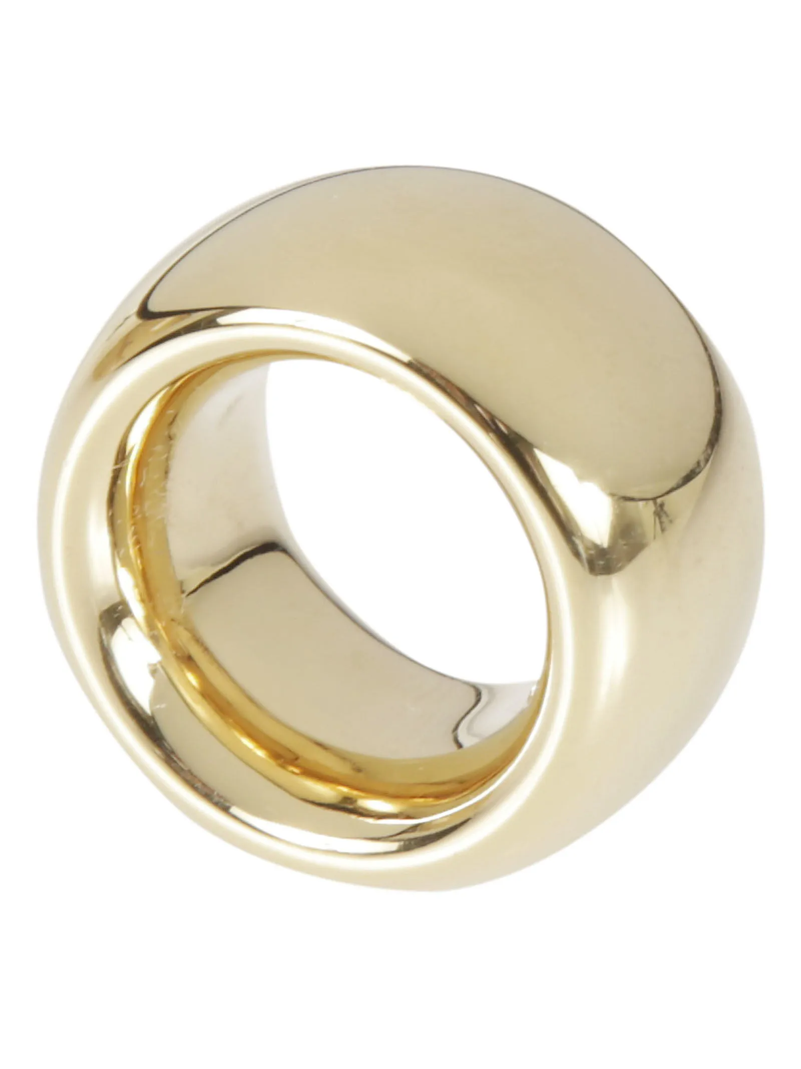 Bottega Veneta Logo Band Wide Ring