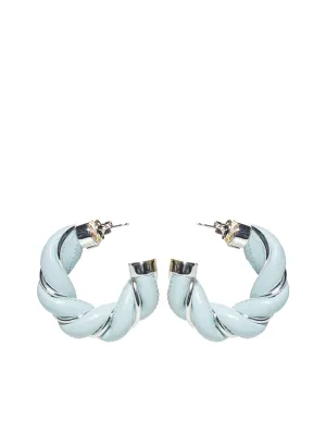 Bottega Veneta Twist Hoop Earrings