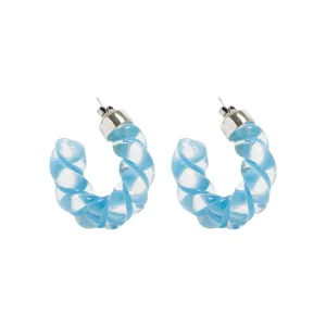 Bottega Veneta Twisted Hoop Earrings
