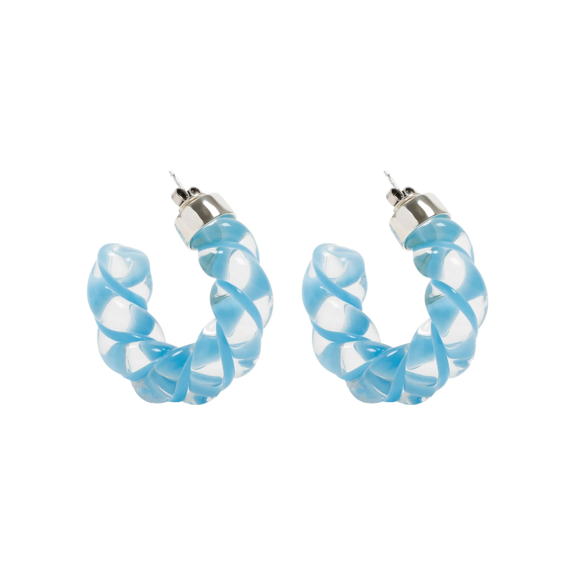 Bottega Veneta Twisted Hoop Earrings