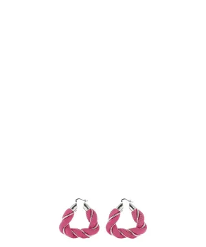 Bottega Veneta Woven Hoop Earrings