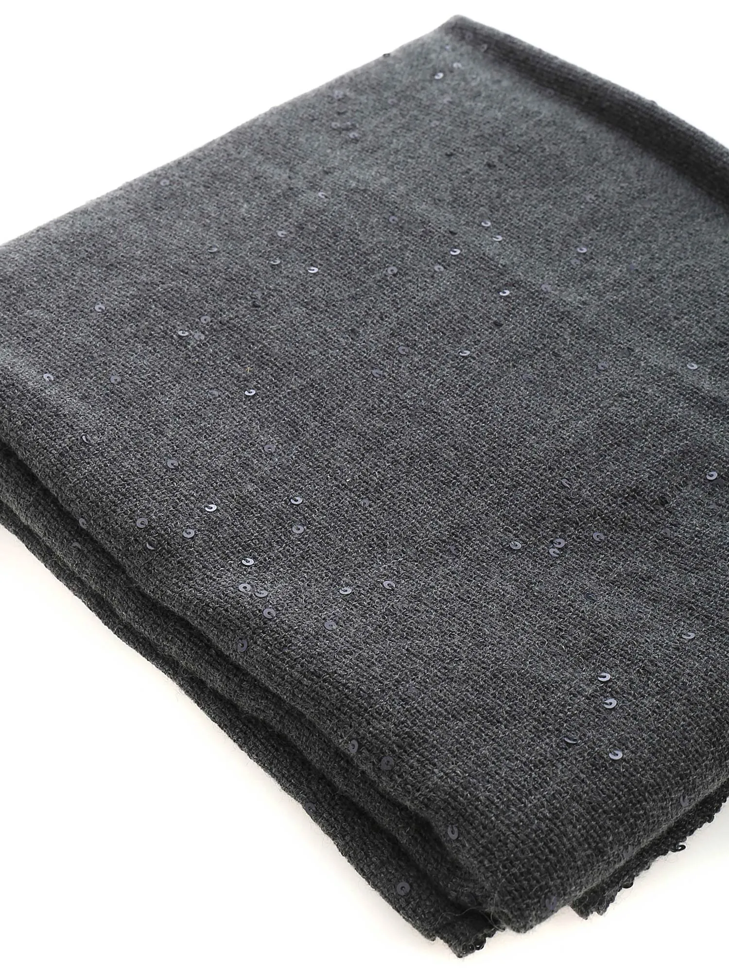 Brunello Cucinelli Sequin-Embellished Frayed Scarf