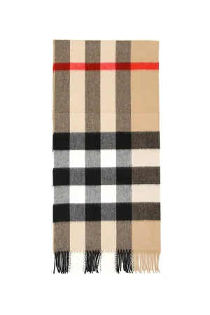 Burberry Check Fringed Scarf