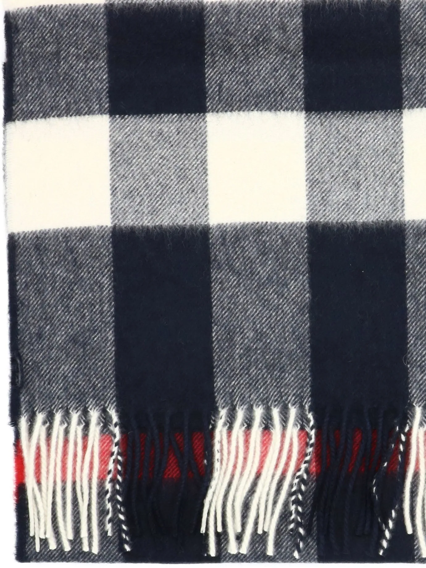 Burberry Check Fringed Scarf