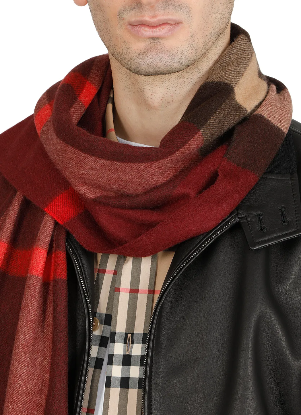 Burberry Check Fringed Scarf